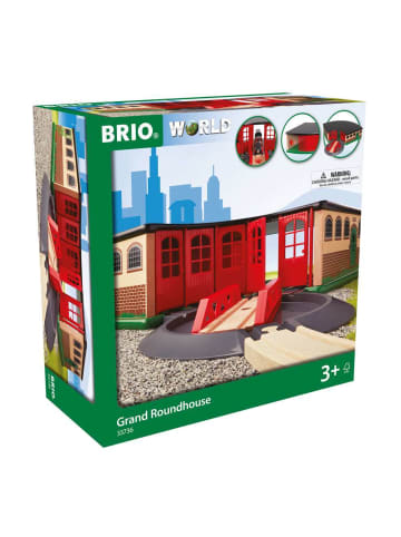 Brio Brio Aktionsspiel Großer Ringlokschuppen in bunt