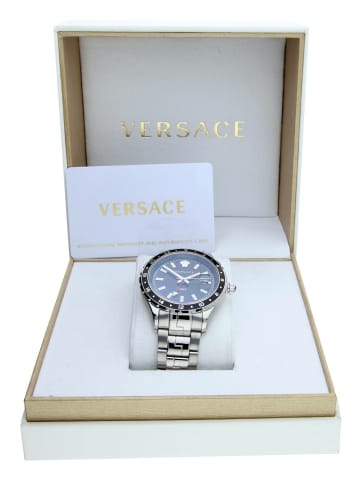 Versace Analoguhr für Herren in silber