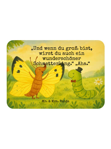 Mr. & Mrs. Panda magnet Raupe Schmetterling Design mit Spruch in Weiß