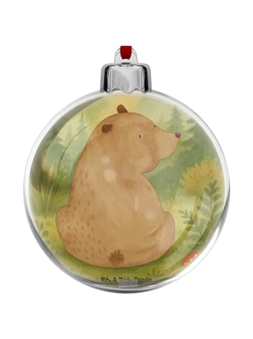 Mr. & Mrs. Panda weihnachtsanhänger Bär Schulterblick Design ohn... in Weiß