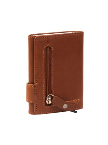 The Chesterfield Brand Leicester Kreditkartenetui RFID Schutz Leder 7 cm in cognac