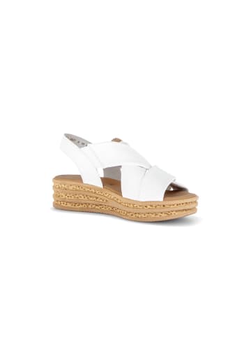 Gabor Plateau Sandalen in creme