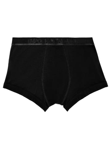 Emporio Armani 3er Pack Trunks Cotton in Schwarz