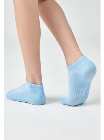 SNOCKS Kinder Sneaker Socken Blau 6 Paar