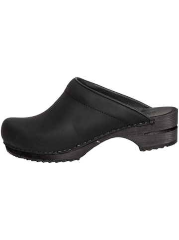 Sanita Clogs in schwarz in schwarz