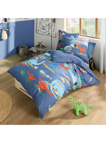 kaeppel Renforcé Kinder-Bettwäsche in blau