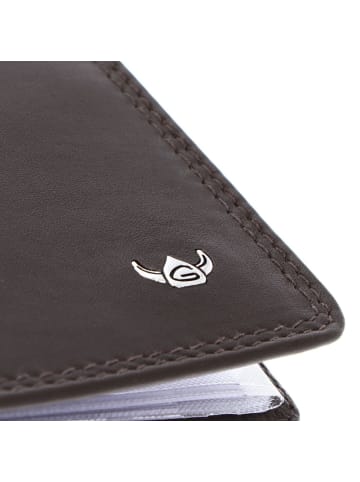 Golden Head Polo Ausweisetui RFID Leder 9 cm in dunkelbraun
