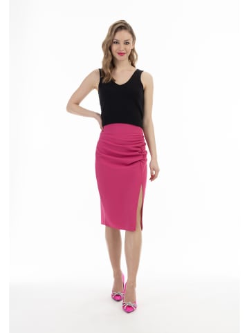 faina Damen Midirock in Pink