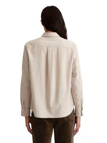 Marc O'Polo Flanellbluse regular in chalky mauve melange