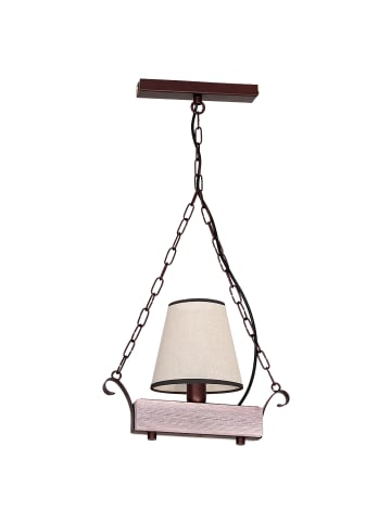 Licht-Erlebnisse Pendelleuchte (B)15 x (L)30 cm in Helles Holz Beigehelles Holz Beige