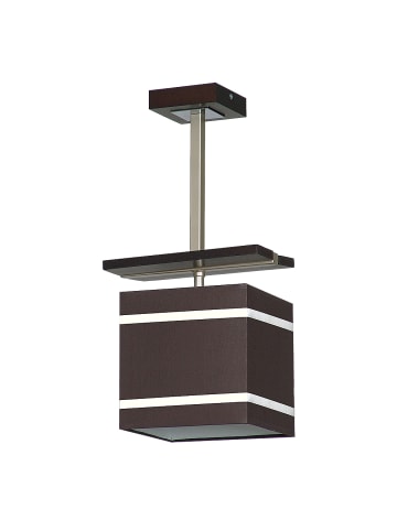 Licht-Erlebnisse Deckenlampe (B)20 x (L)16 x (H)42 cm in Braun Weiß ChomBraun Weiß Chom