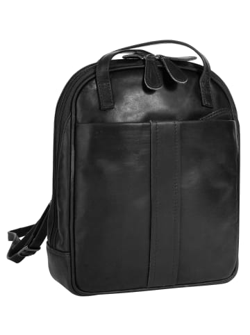 Cluty Rucksack echt Leder in schwarz