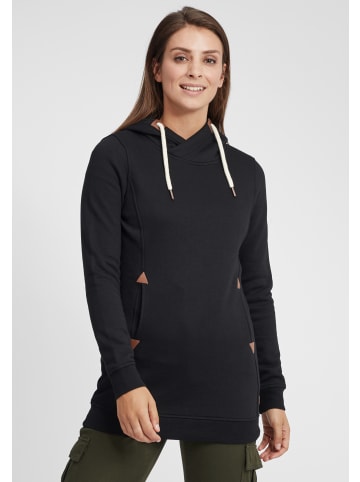 Oxmo Hoodie OXVicky Sweat Hoodie Long 21300528ME Kapuzenpullover lang geschnitten in Schwarz