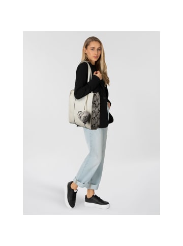 Gabor Elfie Luxe Shopper Tasche M 29.5 cm snake beige
