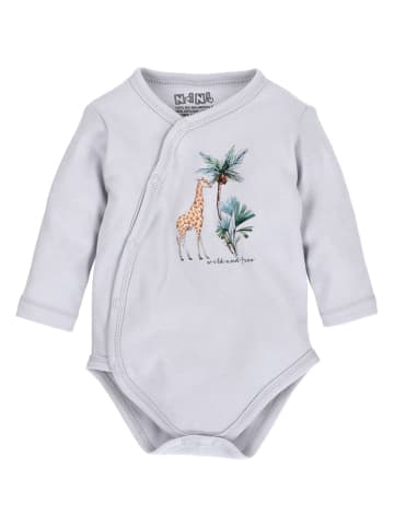 Nini Langarmbody Giraffe in grau