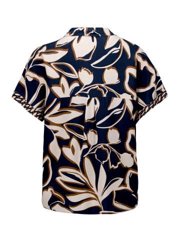 Betty Barclay Schlupfbluse mit Kragen in Dark Blue/Brown