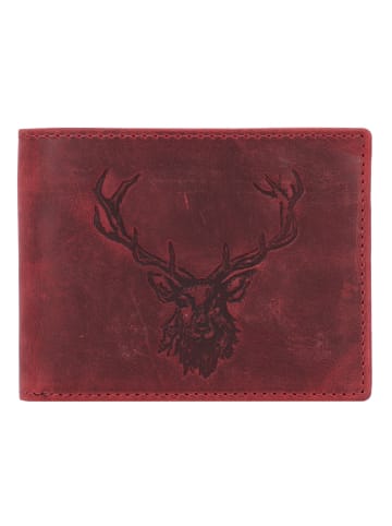 Greenburry Vintage Geldbörse Leder 13 cm in rusty red