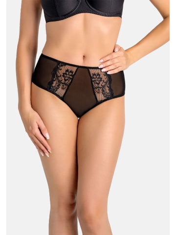 Teyli Hohe Taille Slip mit floraler Spitze Estel in schwarz