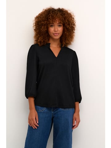Kaffe Langarm-Bluse KAkatrine in Black Deep