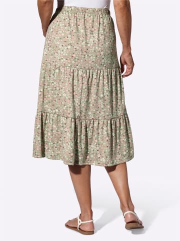 Sieh an! Jerseyrock in eucalyptus-rosenquarz-bedruckt