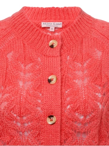 Marie Lund Strickjacke in koralle - 0002