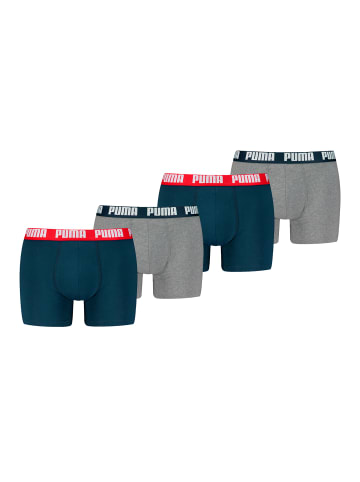Puma Boxershorts PUMA MEN EVERYDAY BASIC BOXERS 2P in Navy / Grey Melange