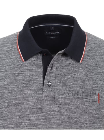 CASAMODA Polo-Shirt in graues Mittelblau