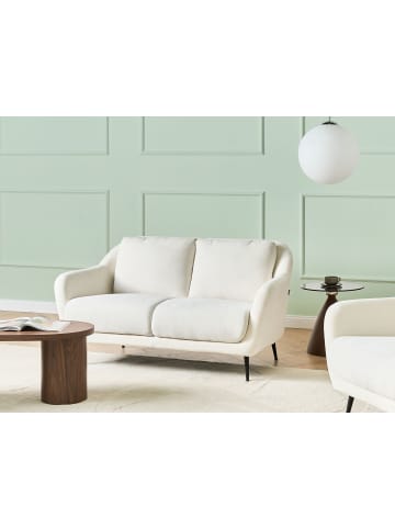 Beliani 2-Sitzer Sofa EIBY in Weiß/Schwarz - (W) 130 x (H) 80 x (L) 90 cm