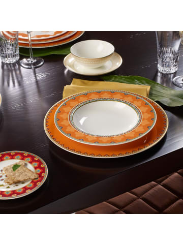 Villeroy & Boch 6er Set Suppenteller Samarkand Mandarin ø 24,8 cm in bunt