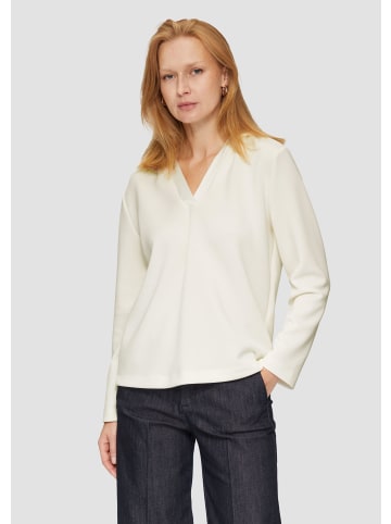 s.Oliver BLACK LABEL Sweatshirt langarm in Creme