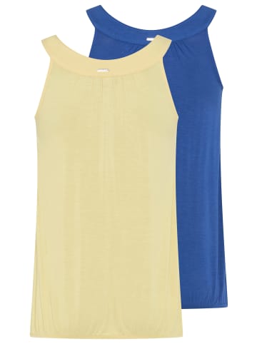 Laura Scott Tanktop in royalblau+gelb
