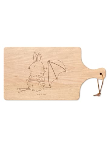 Mr. & Mrs. Panda holzschneidebrett Fledermaus Sitzen ohne Spruch in Transparent