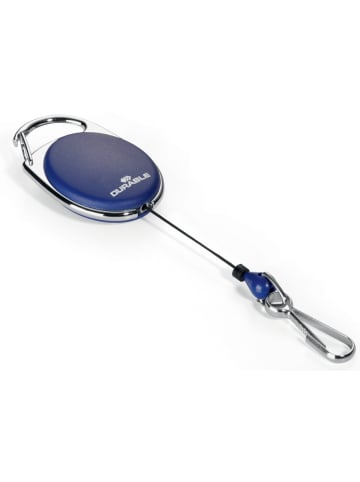 Durable Aufrollmechanismus JoJo Style mit Federhaken 80cm blau