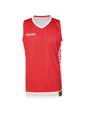 Spalding Tanktop Reversible in rot / weiß