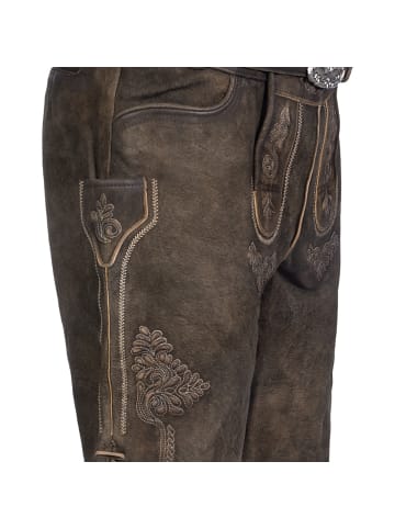 Stockerpoint Lederhose Sigl in dunkelbraun