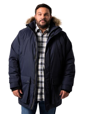 Men Plus Parka in navy blau