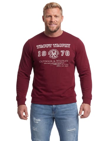 Men Plus Kurzarm T-Shirt in kupferbraun