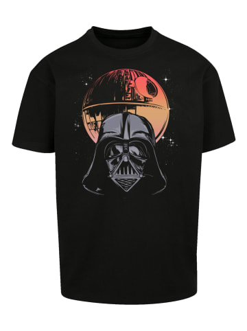 F4NT4STIC Oversize T-Shirt Star Wars Darth Vader Death Star in schwarz