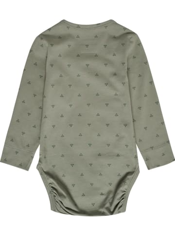 Hummel Kinder Langarmbody "Mini Bee Aop Body Longsleeve" in Schwarz