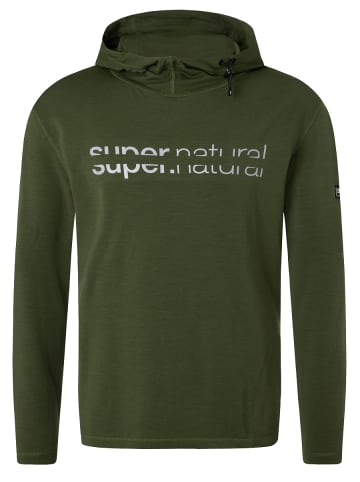 super.natural Merino Hoodie in grün