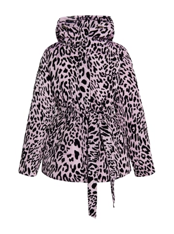 faina Steppjacke Mit Leo-Print in Mauve Leo