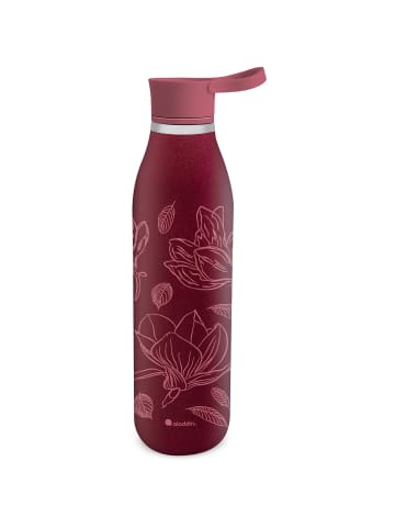 aladdin CityLoop Isolierflasche, 0,6L, Burgund + Print