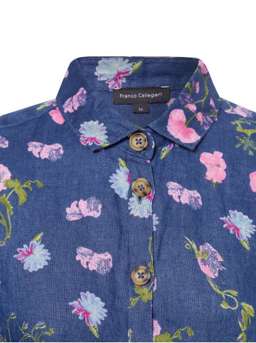 Franco Callegari Leinenbluse in marine rosa - 0068