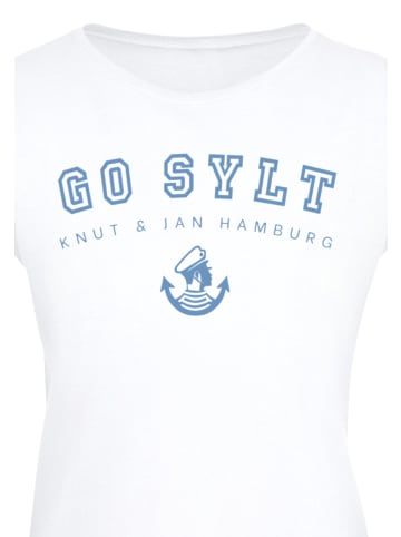 F4NT4STIC Extended Shoulder T-Shirt PLUS SIZE  Go Sylt in weiß