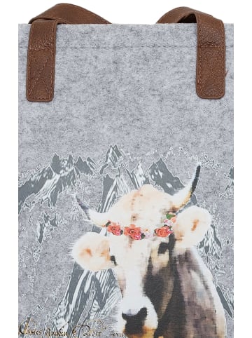 Lady Edelweiss Handtasche 40738 in hellgrau