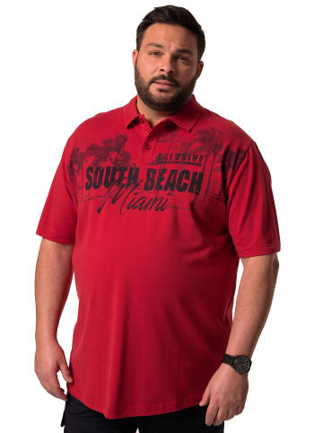 Men Plus Poloshirt in rot