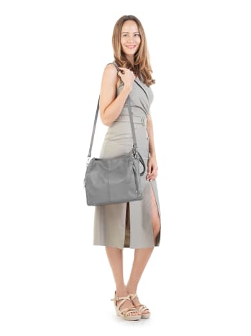 Samantha Look Shopper echt Leder in grau