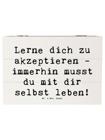 Mr. & Mrs. Panda aufbewahrungskiste mit deckel Spruch Selbstakze... in Weiß