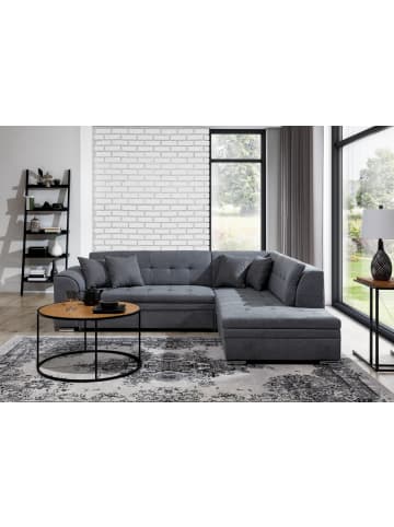 MF Design Piri Recamiere Rechts in Dunkelgrau -  (L) 260 x (B) 260 x (H) 78 cm