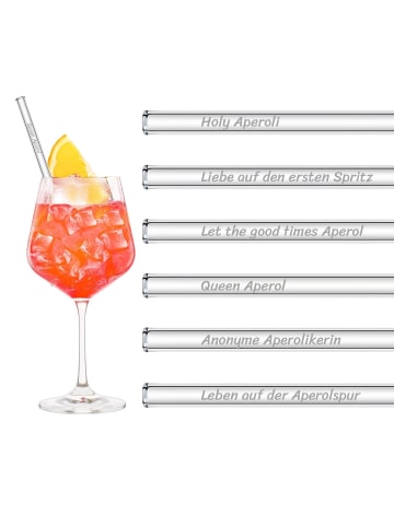 HÅLM Aperol Spritz Sprüche Glasstrohhalme Holy Aperoli Edition